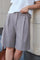 Nika Structure Bermuda Shorts | Dunkeltaupe | Shorts von Neo Noir