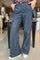 Boxhose | Marineblauer Denim | Hose von Black Colour