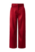Eddy Wide Pants | Raspberry Sateen