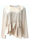 Fie Ls Frill Blouse 22466 | Champagne | Liberté – nedsat