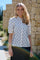 Flora Ss Blouse | Creme Black Heart | Bluse fra Liberté
