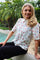 Flora Ss Blouse | Offwhite Berries | Bluse fra Liberté