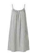 Suvereto Stripe Srap Dress | Dark Gray