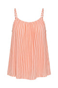 Sovana Stripe Strap top | Coral