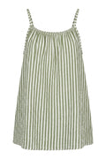 Sovana Stripe Strap top | Kaki