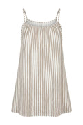 Sovana Stripe Strap top | Taupe – nedsat