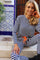Alma Ls Top | Blue Creme Stripe | Bluse fra Liberté