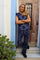 Alma Wide Pants | Blue Scarf | Bukser fra Liberté