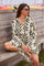 Wisteria Print Dress | Green Leaves