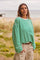 Soft Striped Long Sleeve | Bottle green