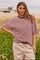 Soft Striped Tee | Dark Brown | T-Shirt fra Avery