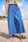 Polka Midi Skirt | Blue