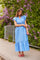 Azure Long Dress | Blå | Kjole fra French Laundry