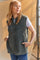 Ada Waistcoat | Army | Teddy vest fra French Laundry