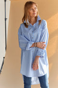 Oversize-Streifenhemd | Gestreift | Hemd von Atelier C
