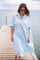 Olive Oversize Dress | Sky Blue