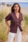 Sonja Cardigan Jacket | Dark Maroon
