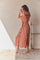Mary Patterned Dress | Red | Kjole fra French Laundry