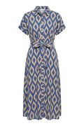 Mary Patterned Dress | Dark Blue | Kjole fra French Laundry – nedsat