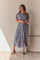 Mary Patterned Dress | Dark Blue | Kjole fra French Laundry