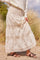 Embroidered Long Legends Skirt | Beige
