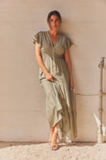 Elizabeth Kleid | Grün | Kleid von Atelier C – nedsat