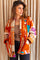 Luxe Mosaic Patchwork Jacket | Rust | Jakke fra Atelier C