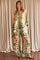 Silky Floral Pant | Kaki | Bukser fra Atelier C