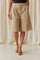 Pretty Tailored Bermuda Shorts | Taupe