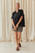 Sandy Striped Shorts | Dark Brown