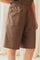 Rosalba Bermuda Shorts | Dark Maroon