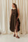 Velia Wrap Dress | Dark Maroon
