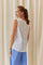 Serafina Flared Top | White