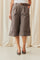 Zita Cotton Bermuda Shorts | Dark Maroon