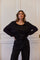 V-Pullover aus 30 % Mohair 1912 V | Schwarz | Stricken von Lisen