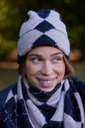 Check Beanie | Beige – nedsat