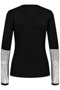Isa Ls Lace Sleeve Blouse | Black Dot | Bluse fra Liberté – nedsat