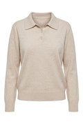 Mauda Polo Knit | Beige – nedsat