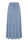 Eli Saa Solid Long Skirt | Jeans | Nederdel fra Atelier C – nedsat