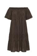 Sunnyside Short dress | Dark Brown – nedsat