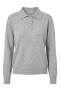 Mauda Polo Knit | Light Gray – nedsat