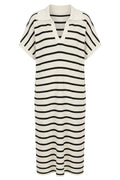 Sia Knit Dress | Black Stripe