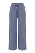 Sandy Stripe Pants | Navy – nedsat