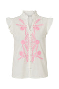 Calla Shirt W. Ruffles | White – nedsat