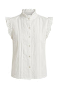Hailey Pleated Top | White – nedsat