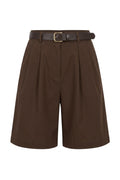 Ady Shorts W. Belt | Dark Brown | Avery – nedsat