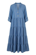 Brooks Denim Colour Dress | Blue