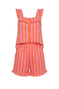 Siri Flouncy Striped Set | Orange – nedsat