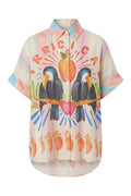 Tropicana Tucan SS shirt | Orange | Skjorte fra Atelier C – nedsat