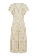 Ruby Embroidered Dress | Ecru – nedsat